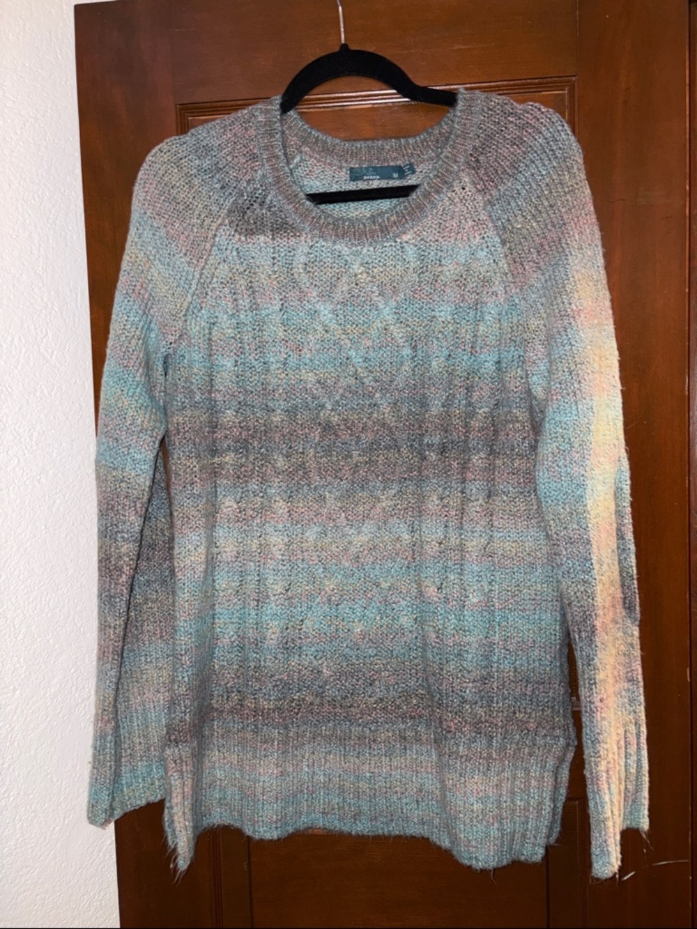 Prana Multicolor Pastel Crewneck Sweater